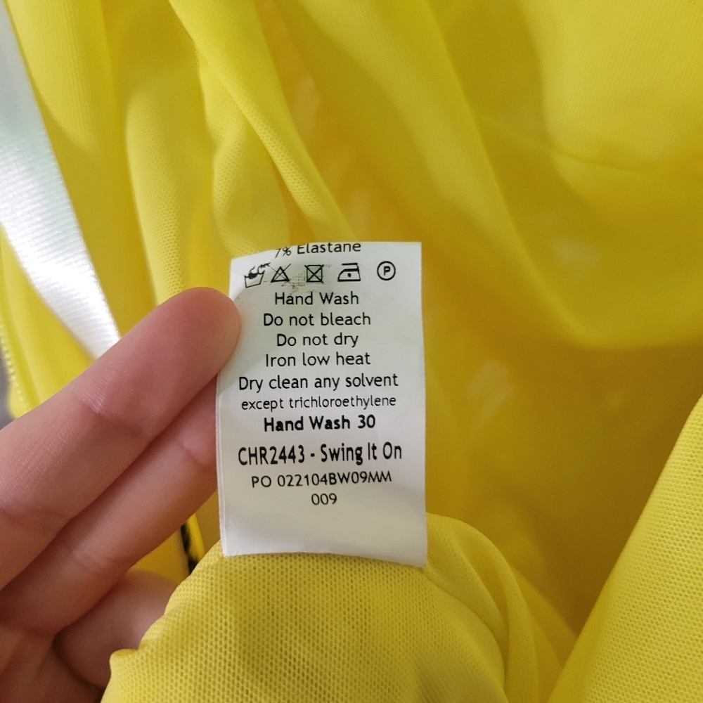 NWT Mistress Rocks Swing It On Dress in Lemon Size XS - Picture 11 of 11